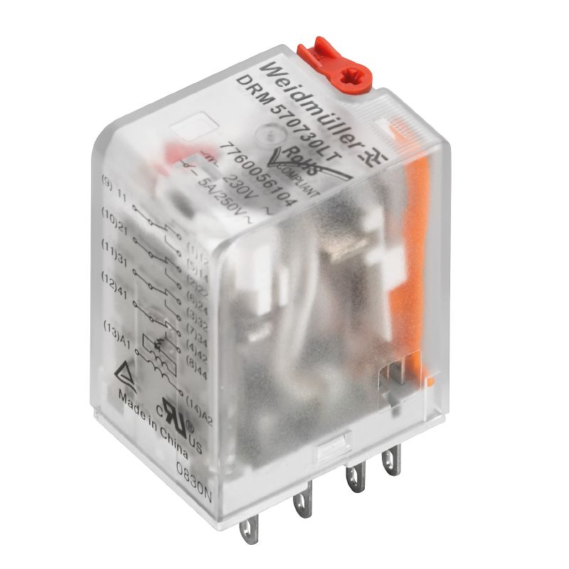 RELE 4 INV.5A  110VCA C/LED DRM570615LT